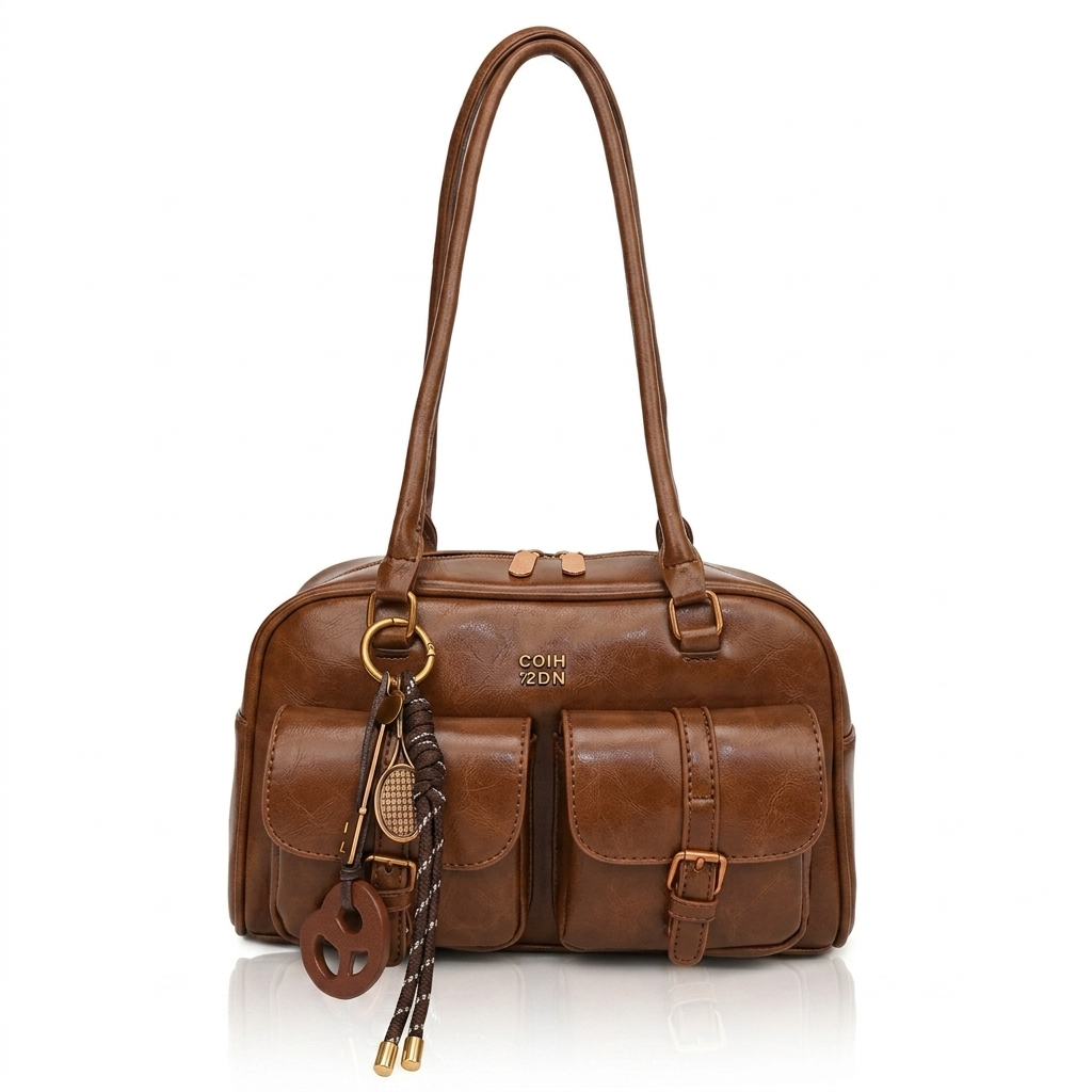Mala de Ombro PU Leather Retro