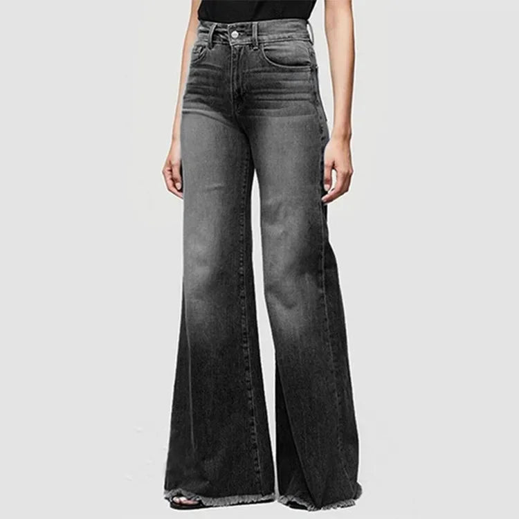 Jeans Boot Cut Elegantes Cintura Média