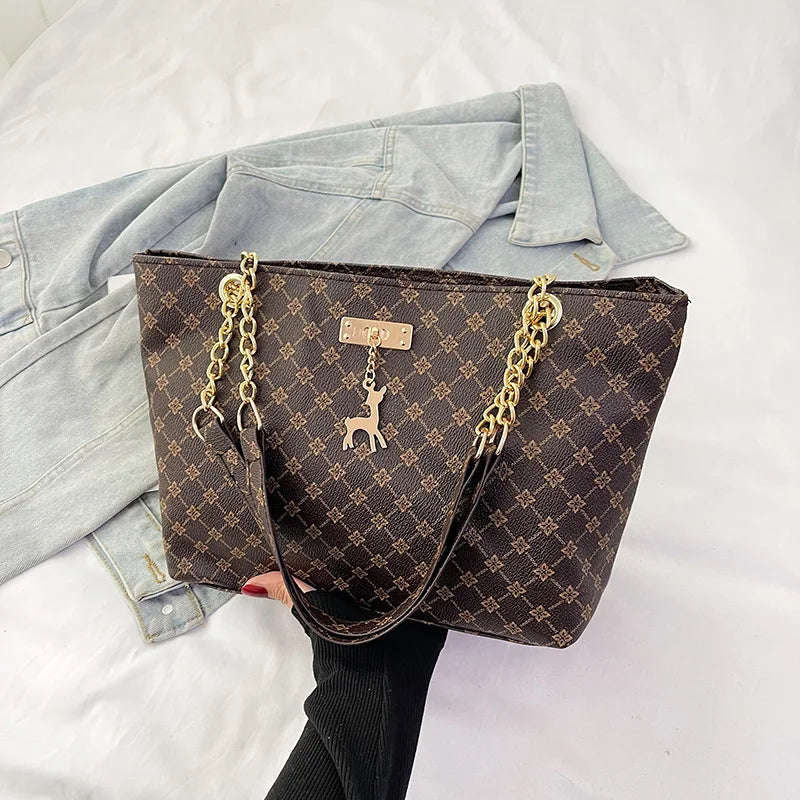 Mala Tote Bag Grande Capacidade com Borla
