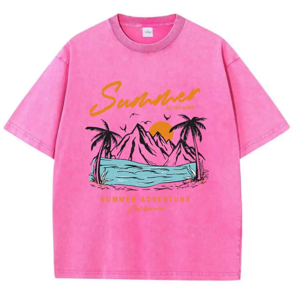 T-Shirt Oversized Algodão Lavado