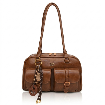Mala de Ombro PU Leather Retro