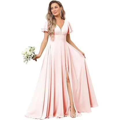Vestido Maxi Chiffon Ombro a Descoberto
