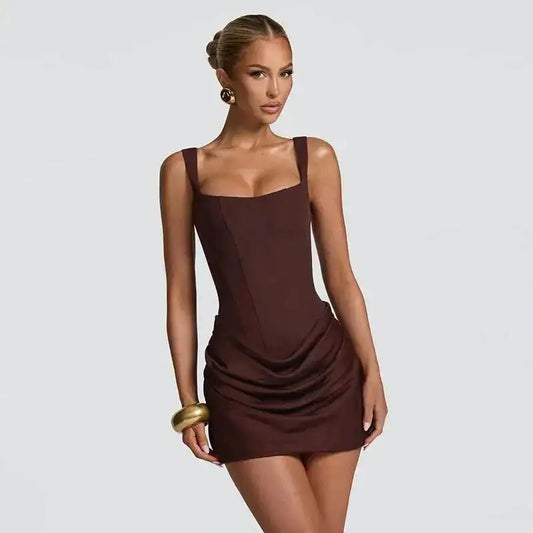 Vestido Mini Corset com Amarração