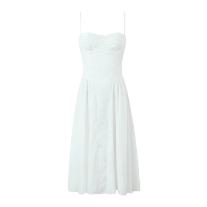 Vestido Midi Linha A com Alças