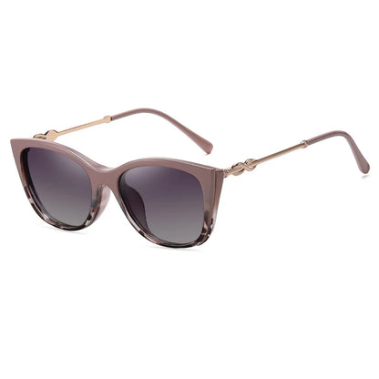 Óculos Cat Eye com Clip-On Magnético