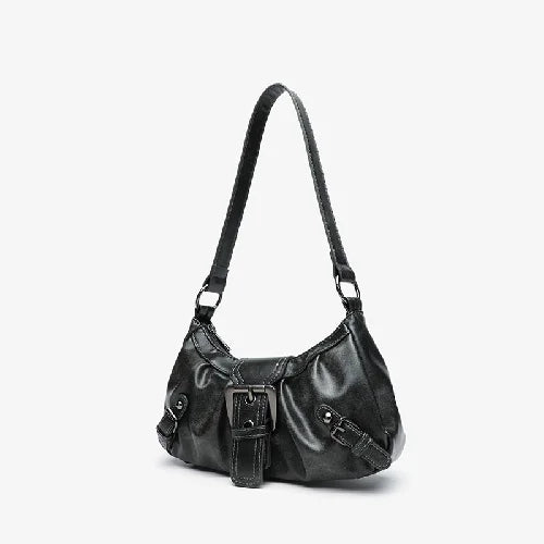 2025 Spring Hot Selling Maillard Style Retro Style Small Bag Spicy Girl Y2K Wasteland Style Vintage Leather Shoulder Armpit Bag