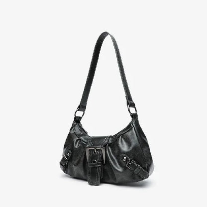 2025 Spring Hot Selling Maillard Style Retro Style Small Bag Spicy Girl Y2K Wasteland Style Vintage Leather Shoulder Armpit Bag