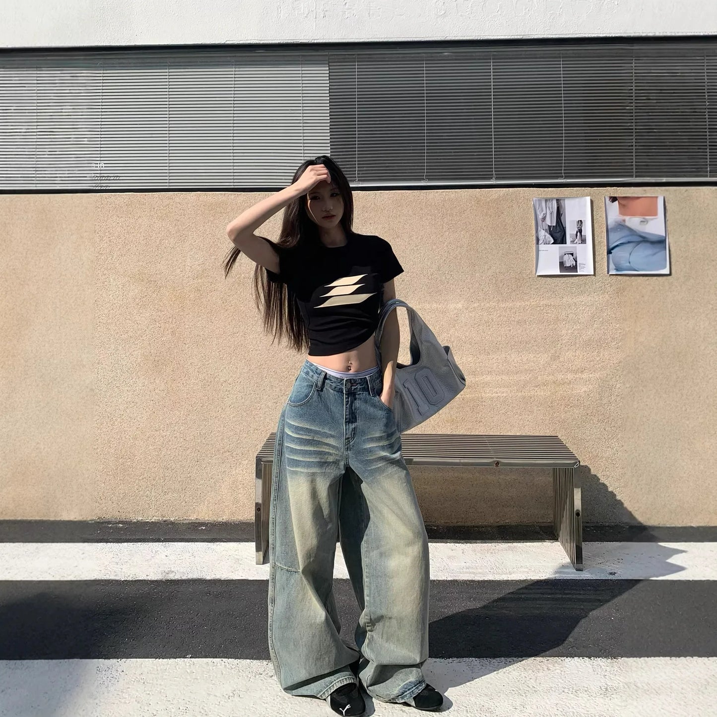 Calça Jeans Wild Americana — Cintura Alta & Perna Larga
