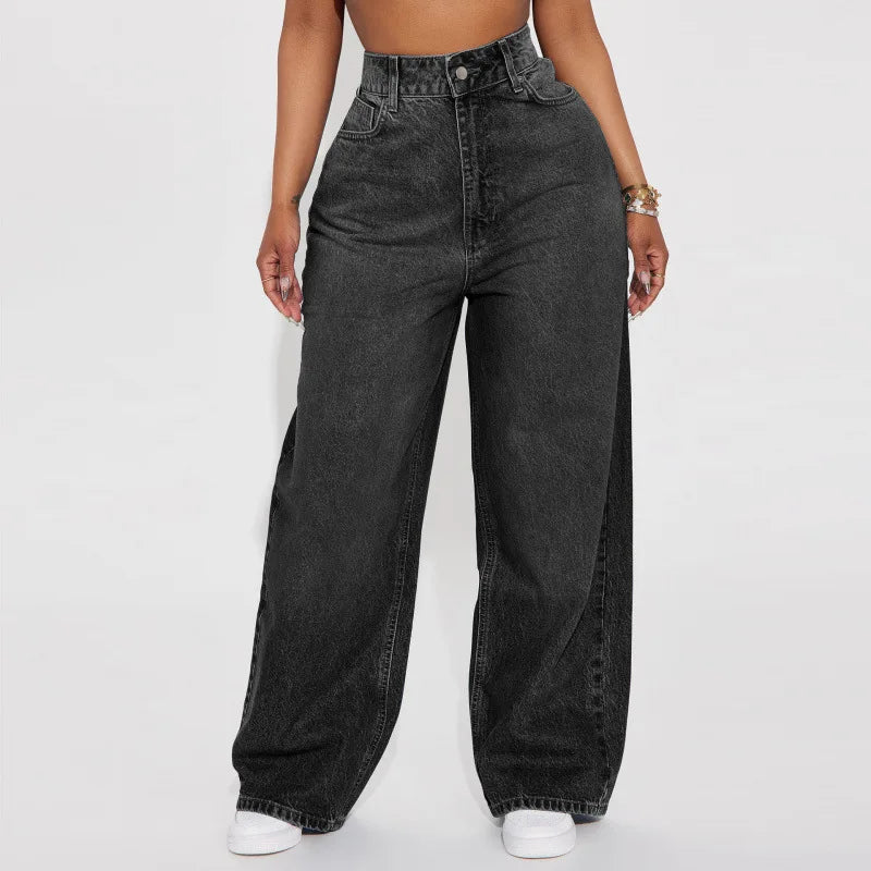 Jeans Wide Leg Cintura Alta