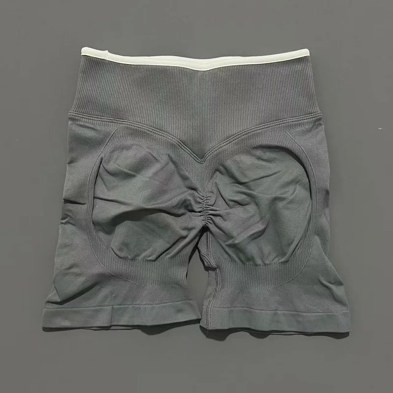 Calções Scrunch Seamless Cintura Alta