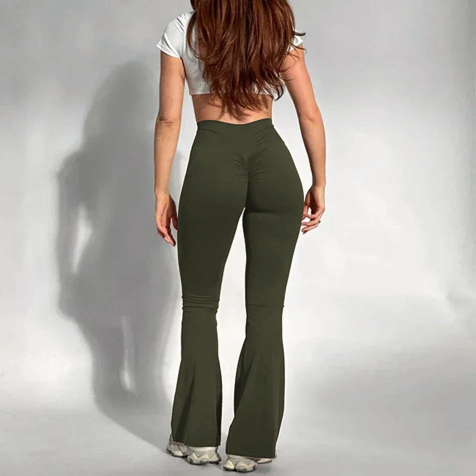Leggings Flare Cintura Alta