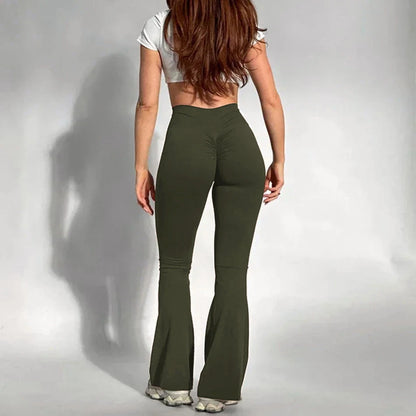 Leggings Flare Cintura Alta