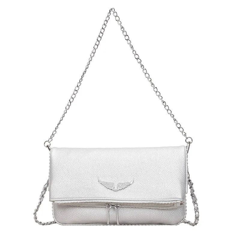 Mala Crossbody Quadrada com Corrente
