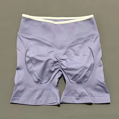 Calções Scrunch Seamless Cintura Alta
