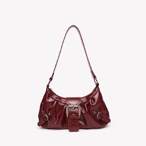 2025 Spring Hot Selling Maillard Style Retro Style Small Bag Spicy Girl Y2K Wasteland Style Vintage Leather Shoulder Armpit Bag