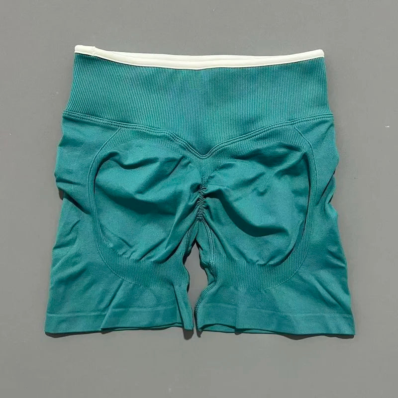 Calções Scrunch Seamless Cintura Alta