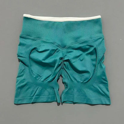 Calções Scrunch Seamless Cintura Alta