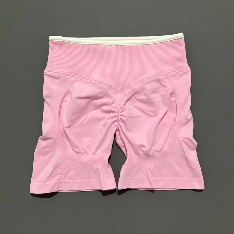 Calções Scrunch Seamless Cintura Alta