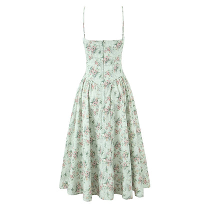 Vestido Midi Linha A com Alças
