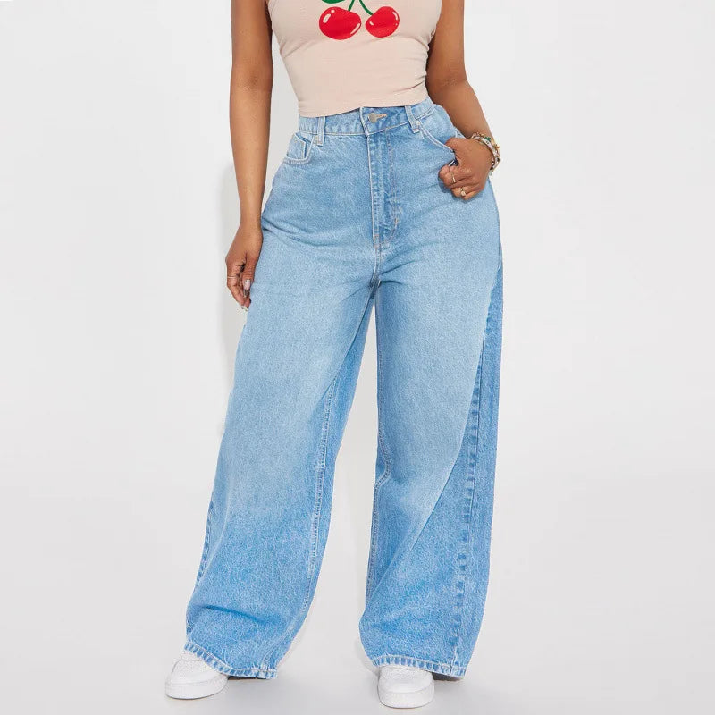 Jeans Wide Leg Cintura Alta