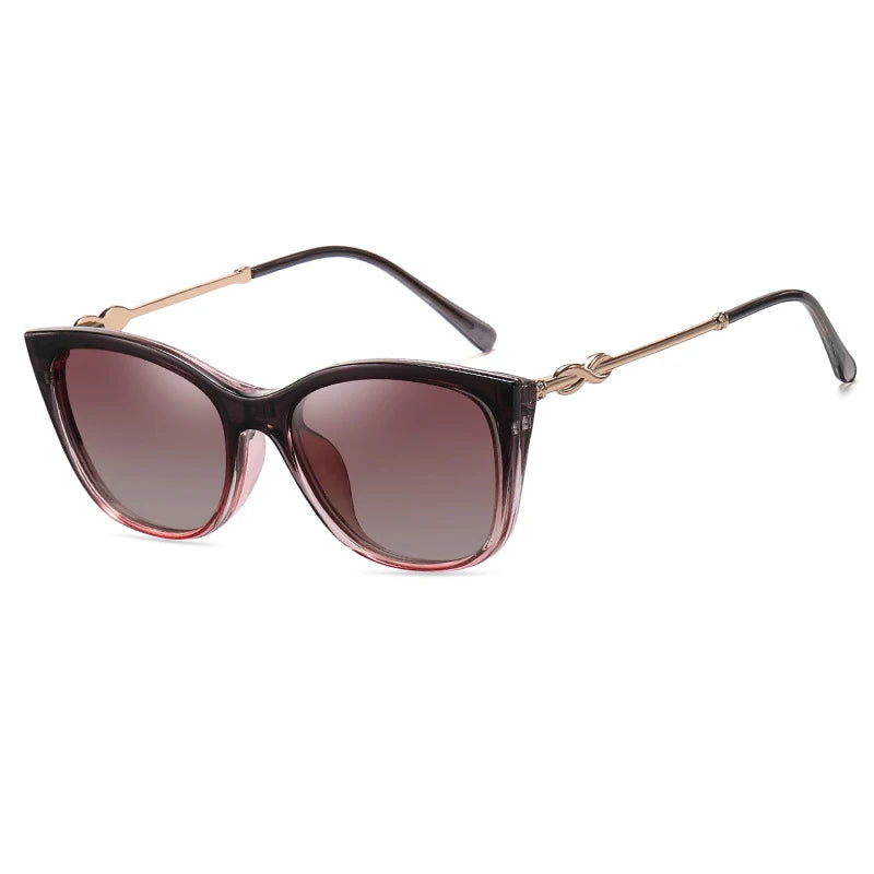 Óculos Cat Eye com Clip-On Magnético