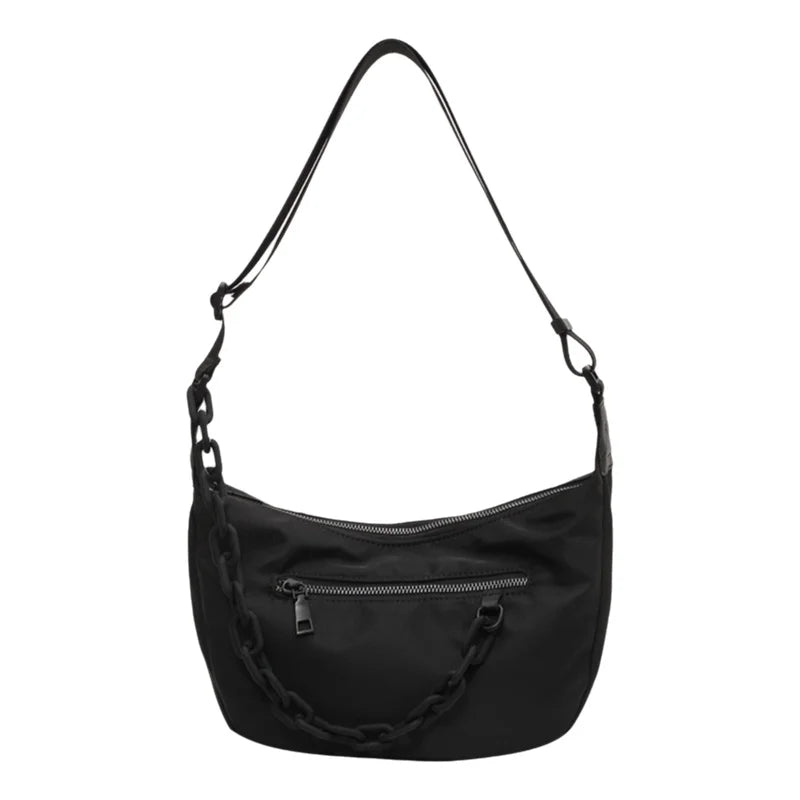 Mala Crossbody Nylon com Corrente