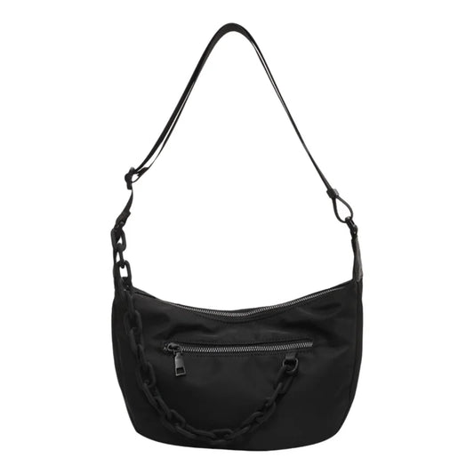 Mala Crossbody Nylon com Corrente