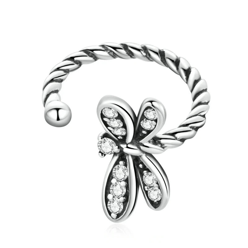 Ear Cuffs Prata 925 com Zircónia | Sem Furo | Banhados a Platina | Vários Designs.