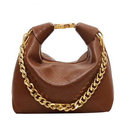 Mala Hobo Retro com Corrente Dourada