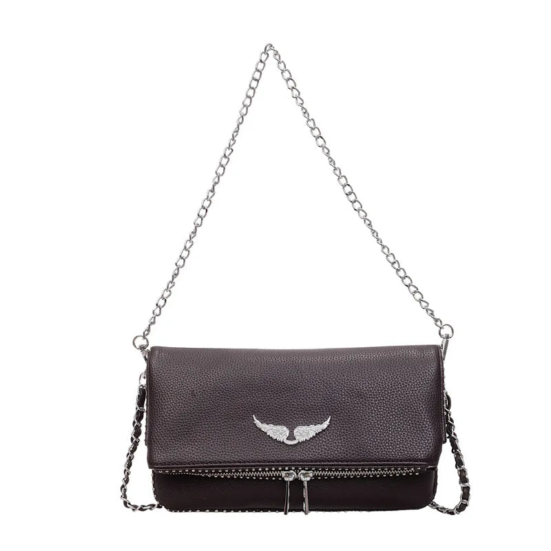 Mala Crossbody Quadrada com Corrente