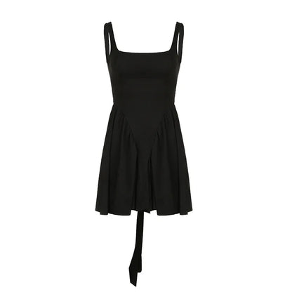Vestido Mini A-Line Costas Abertas