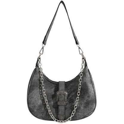 Mala Crescent Underarm com Corrente