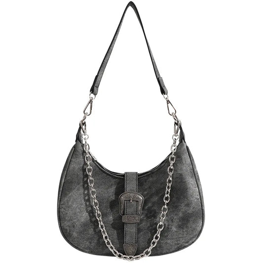 Mala Crescent Underarm com Corrente