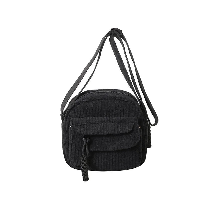 Mala Crossbody Corduroy — Casual Chic & Versátil para o Dia a Dia