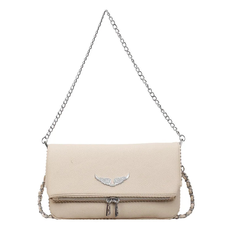 Mala Crossbody Quadrada com Corrente