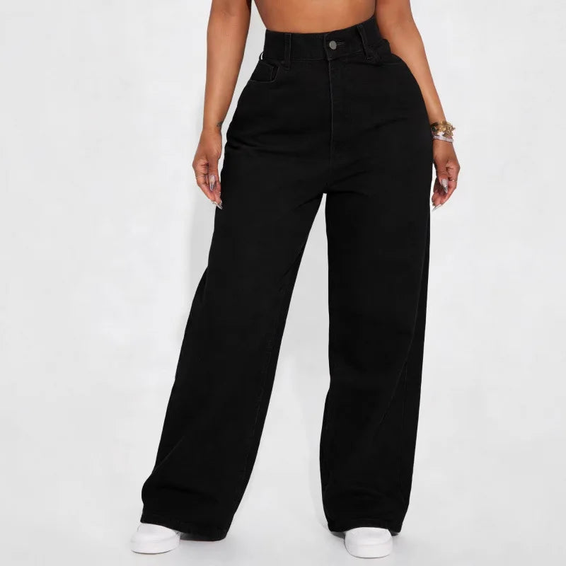 Jeans Wide Leg Cintura Alta