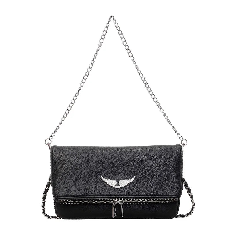 Mala Crossbody Quadrada com Corrente