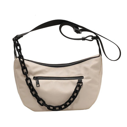 Mala Crossbody Nylon com Corrente