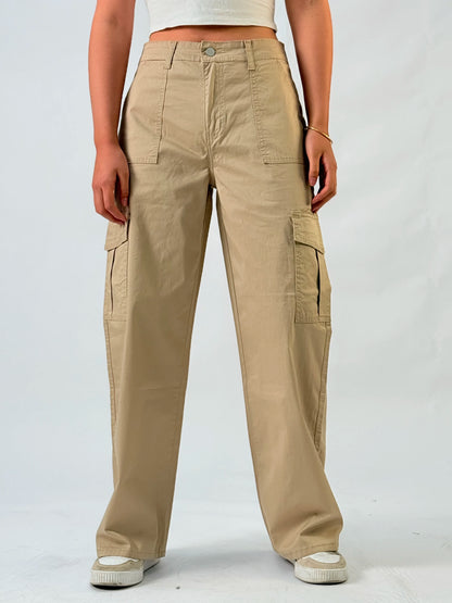 Calças Cargo Wide Leg Y2K