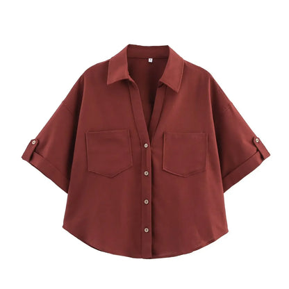 Camisa Linho Oversized com Manga Larga | Botão Único Estilo Casual Verão