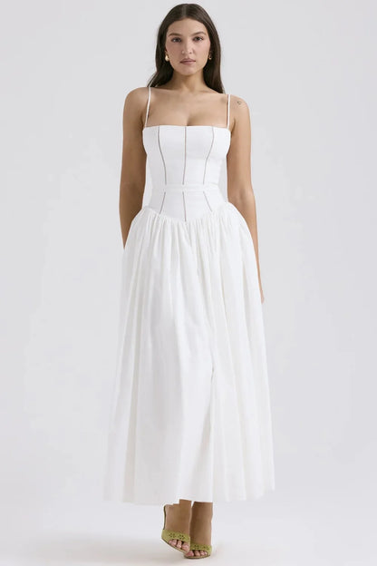 Vestido Maxi Strapless Slim