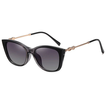Óculos Cat Eye com Clip-On Magnético