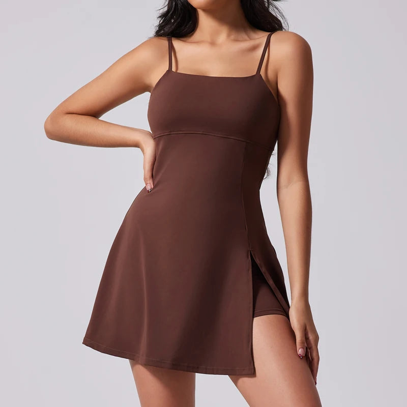 Vestido Desportivo Costas Abertas