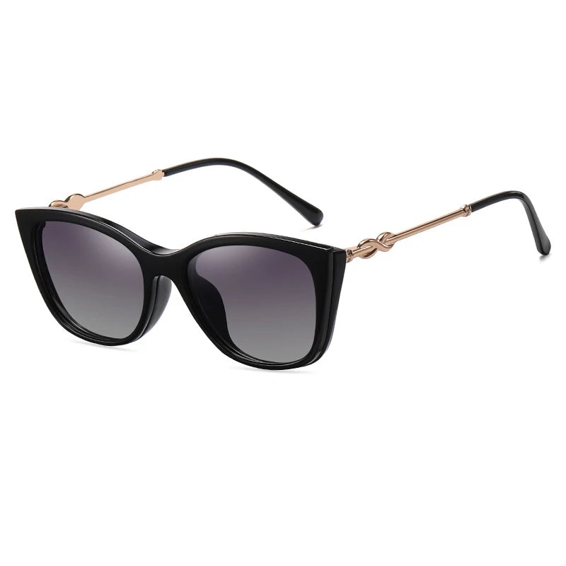 Óculos Cat Eye com Clip-On Magnético