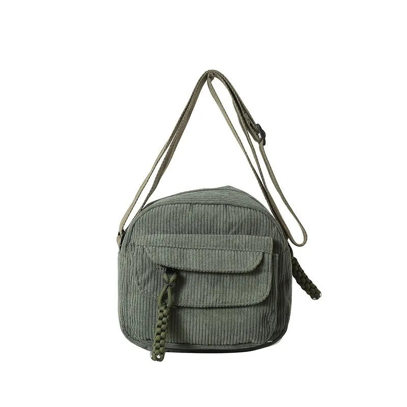 Mala Crossbody Corduroy — Casual Chic & Versátil para o Dia a Dia