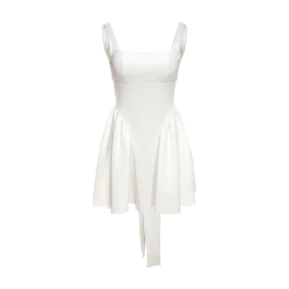 Vestido Mini A-Line Costas Abertas