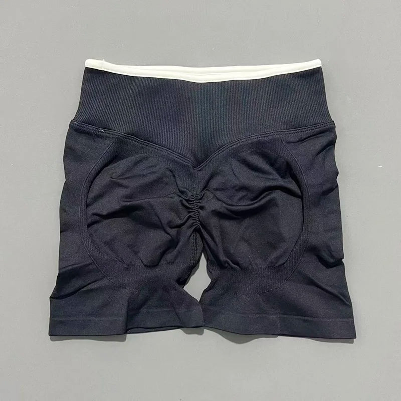 Calções Scrunch Seamless Cintura Alta