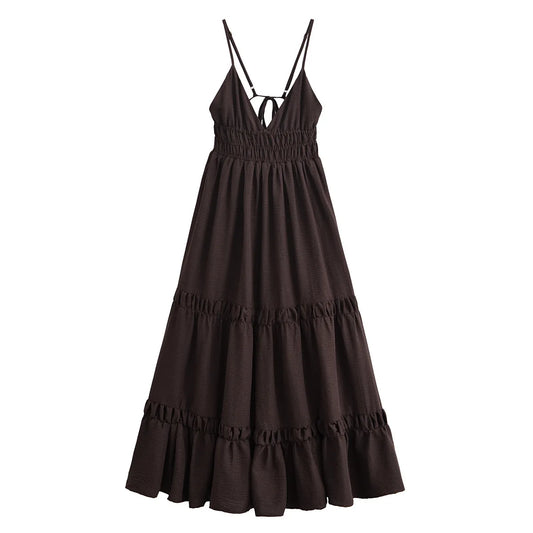 Vestido Longo Boho com Alças