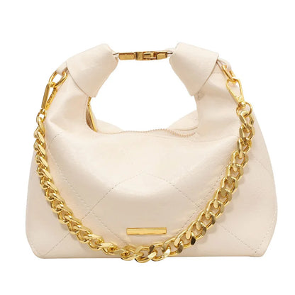 Mala Hobo Retro com Corrente Dourada