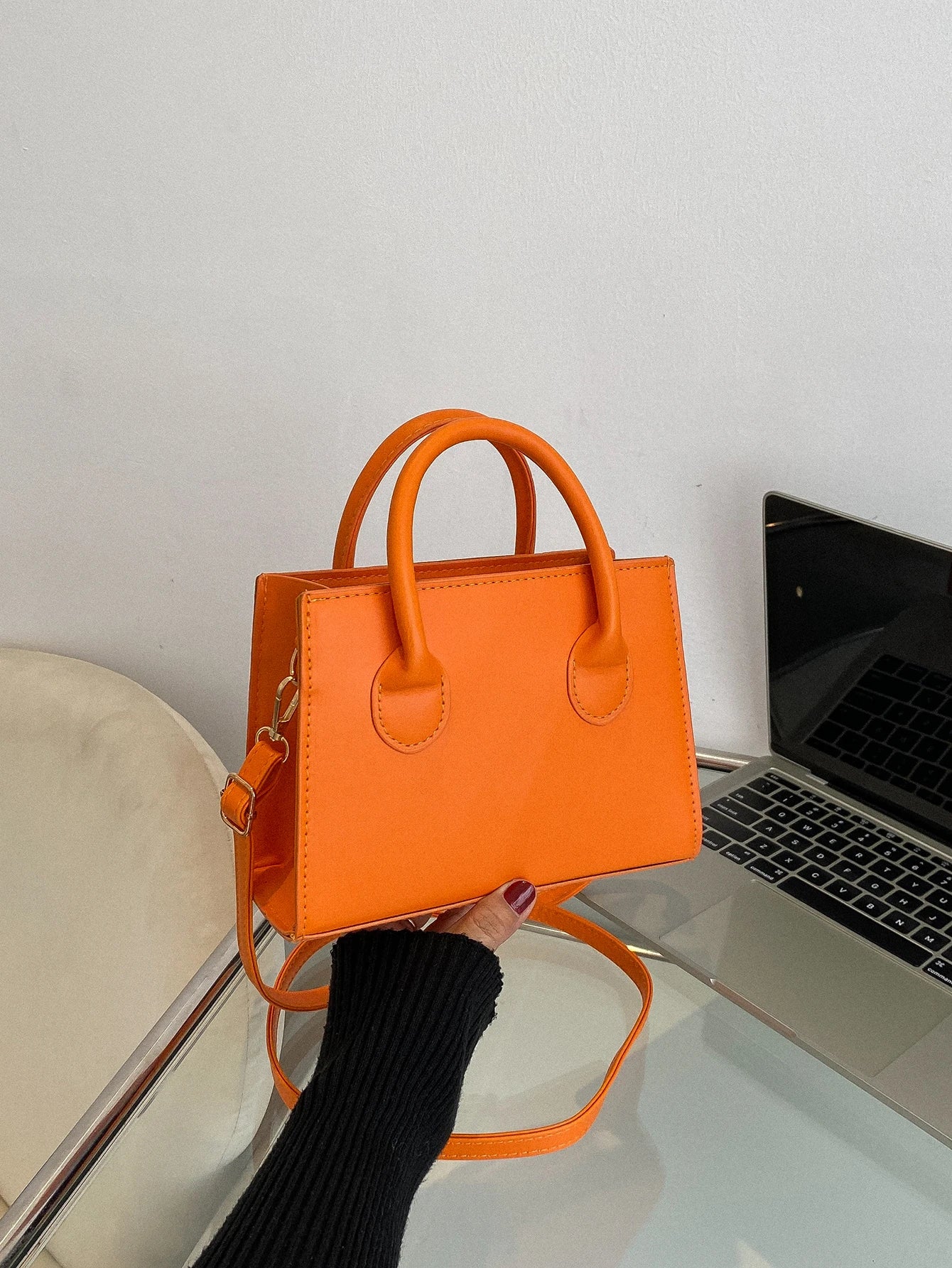 Mala Tote PU Leather Estruturada